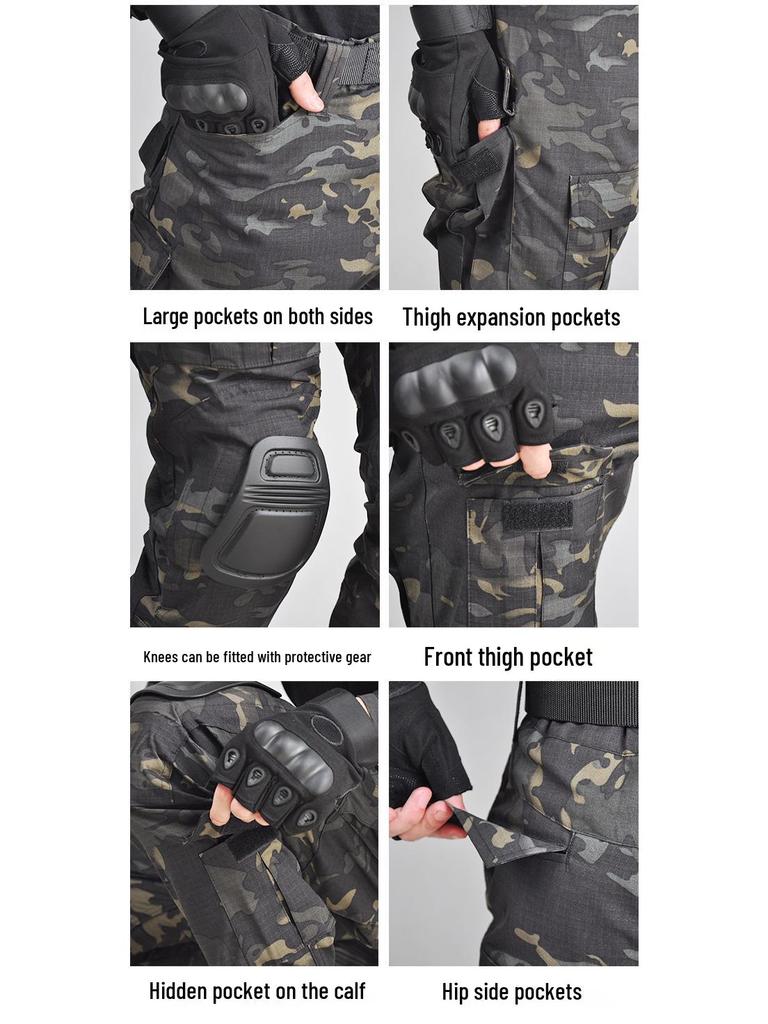 G2 Боевой камуфляжный комплект «Лягушка» с защитным снаряжением, длинный рукав