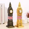 1PCS World Renowned Miniature Model of Big Ben with Working Clock and Ferris Wheel Suitable for Desktop Window Display