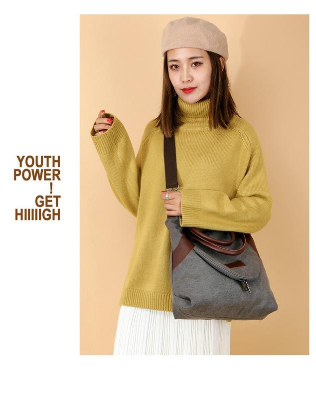 SCIONE Холщовая женская сумка, женская повседневная сумка-мессенджер, модная сумка через плечо Wild Tide, женская сумка