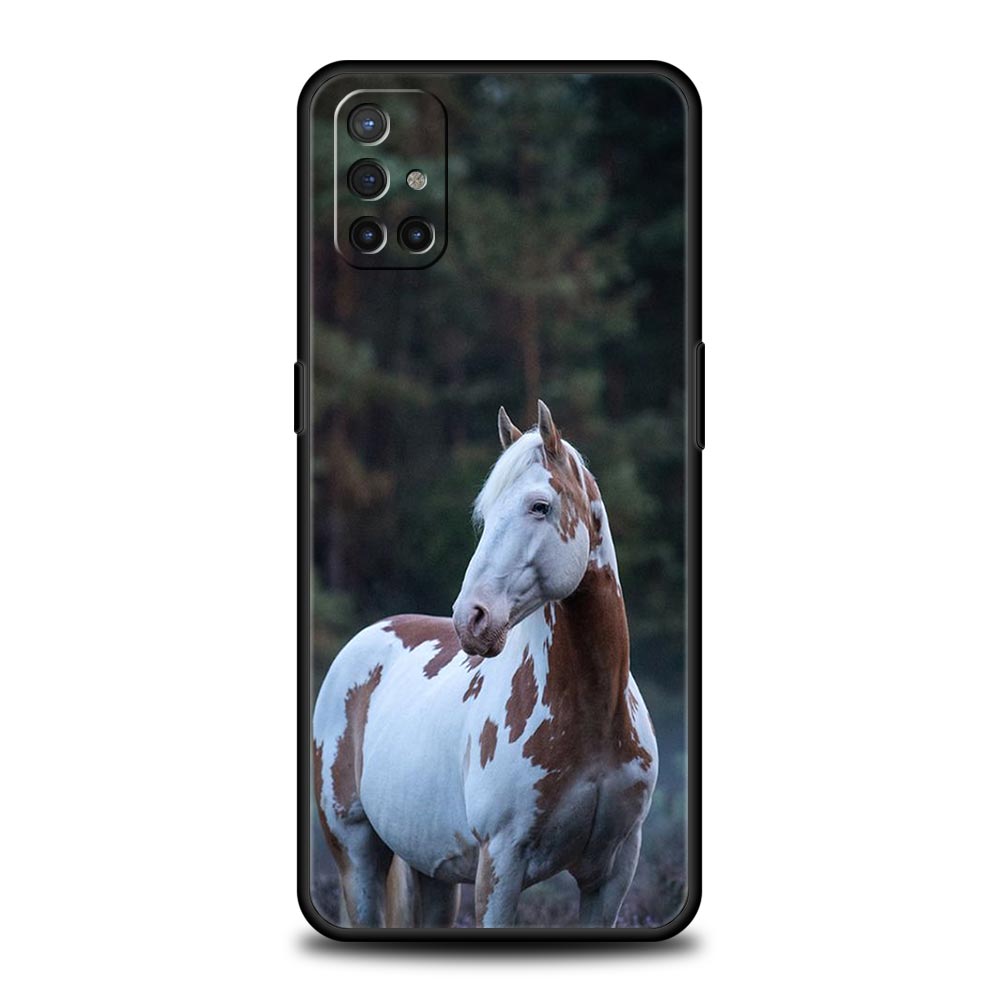 Phone Case For Oneplus 13R 13 12 10T 11 R10 Nord N100 N200 N10 9 9R CE 2 3 Z Pro Lite 5G Soft TPU Cover Animal Horse Fundas Bags