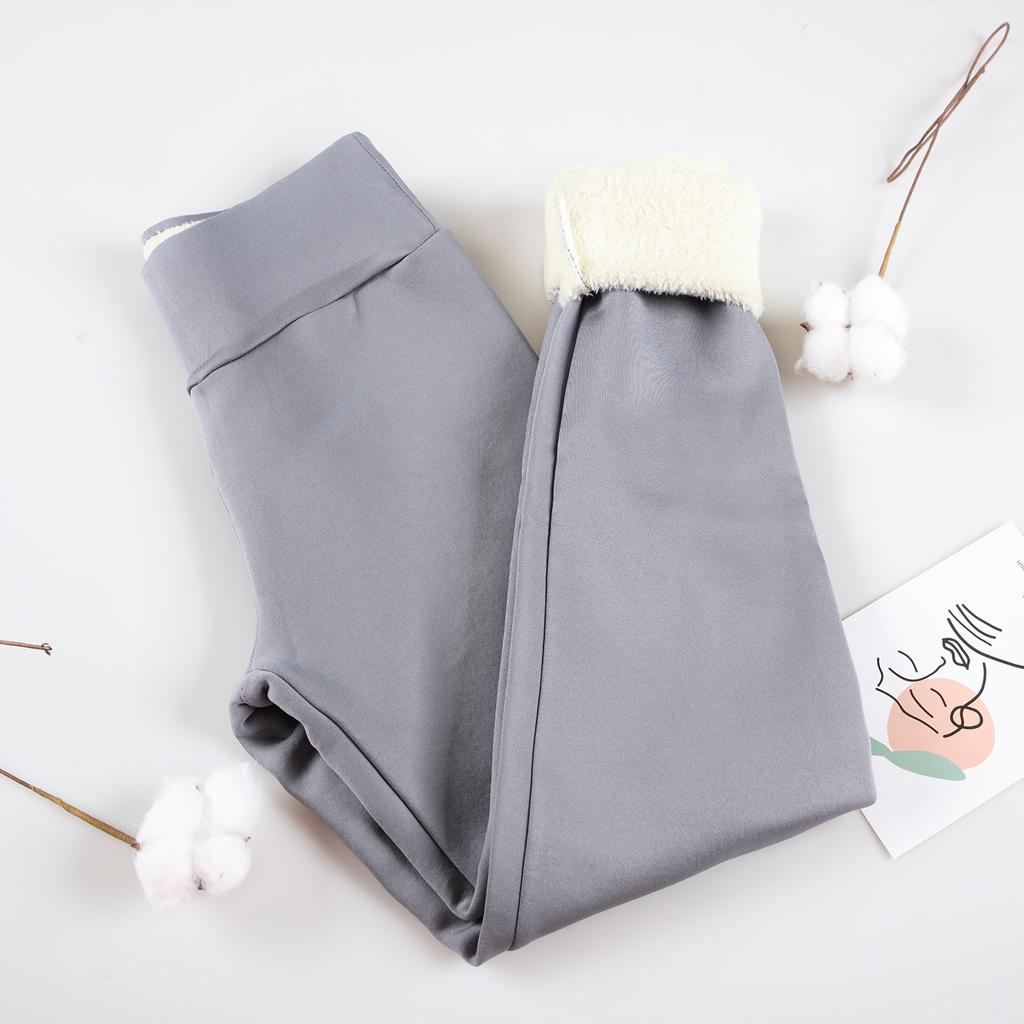 Зимние женские бархатные теплые леггинсы с высокой талией, однотонные, удобные, сохраняющие тепло, эластичные леггинсы