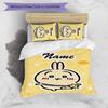3pcs Chiikawa Cover Set - Personalized Name, HD Printed Bedding with 1 Cover and 2 Pillowcases - Perfect for Home Decor, Easy Care