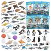Simulation Of Arctic And Arctic Ocean Prehistoric Animal Model Ocean-Going Fish Shell Penguin Ornament Toy