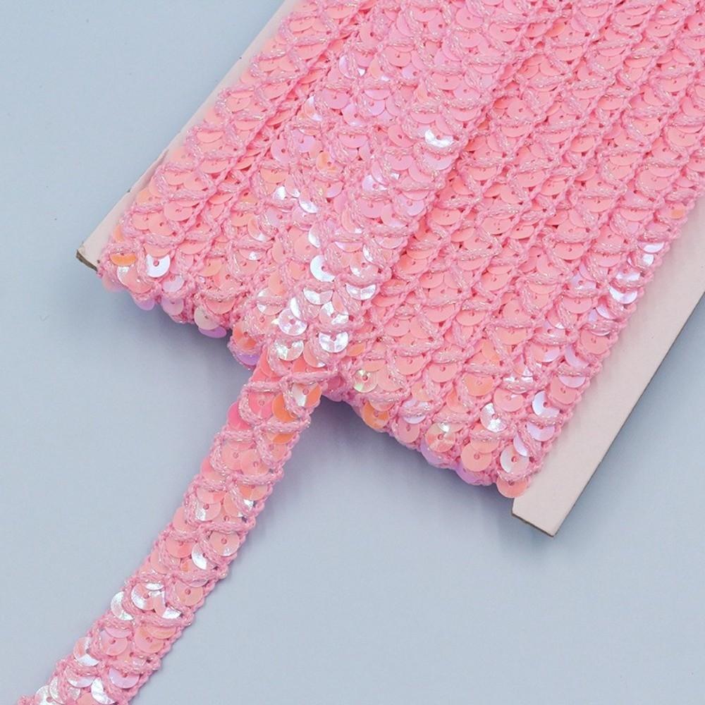 10 Meters Length Sequin Trim Ribbon Metallic Finish Glitter Sequin Braid  For Hair Accessories