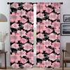 Оттенки Цветы Современные Шторы для Гостиной 2 Штуки Противомоскитные Шторы для Перегородки Комнаты Оконная Занавеска Тюль для Спальни