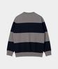 BIRBANTE Soft Washable Round Knit - Charcoal Stripe