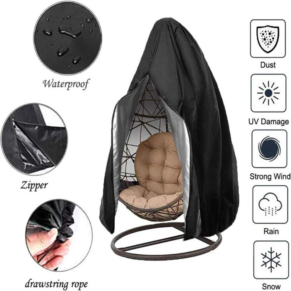 Водонепроницаемые чехлы для подвесного кресла-яйца, пылезащитный чехол для мебели, защитный чехол для кресла-качалки, сад