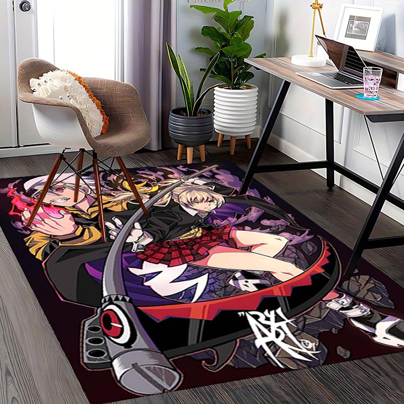 1pc Anime Cartoon Design Ryuko Chair Mat - Non-Slip Office Rug for Home Decor, Gaming Room, Seasonal Gift.T084