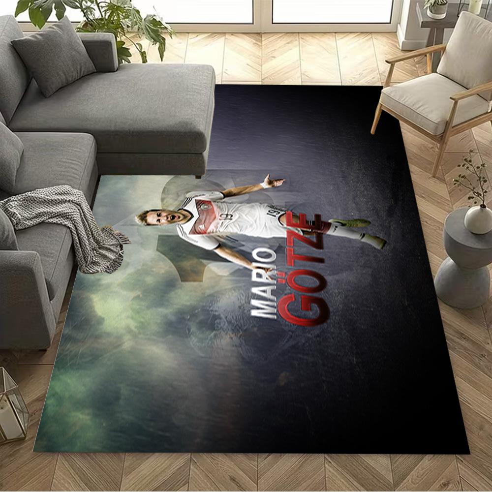 Football Player Session Floor Mat Perfect for Entryway Balcony Study room Outdoor Antislip Carpet Office home decor Spiritual Gift