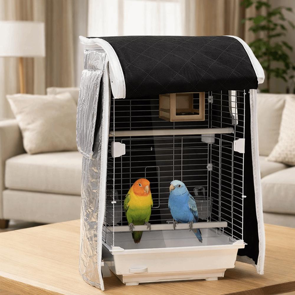 Практичный Теплый Чехол для Птичьей Клетки Водонепроницаемый Утолщенный Защитник Клетки для Птиц Стеганый Дышащий Ветрозащитный Чехол Сезон Разведения