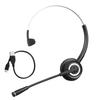 Bluetooth Telephone Headset Noise Reduction Single Ear Wireless Headphone for Customer Service