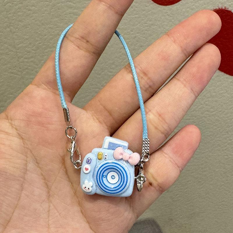 Мультяшный кукольный домик Kawaii Mini Bow Camera Model Подвеска для плюшевых кукол, украшение на шею, аксессуары