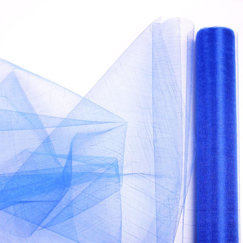50cmx100m Roll Tulle Sheer Crystal Organza Roll Fabric White for Party Wedding Decoration Events Photocall Backdrop Props Stage Decor