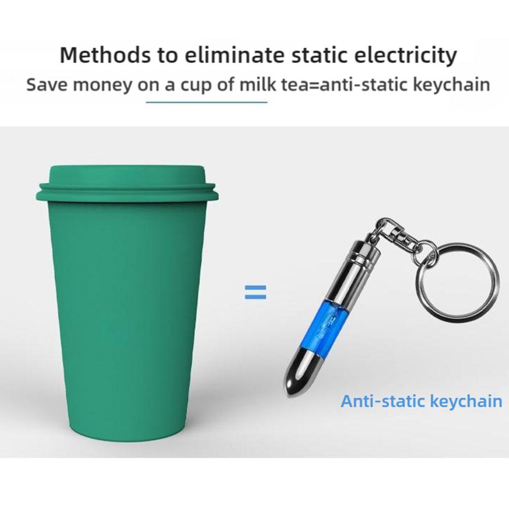 Антистатический брелок для ключей, автомобильный антистатический разрядник, портативный антистатический ключ-уничтожитель P P1L7