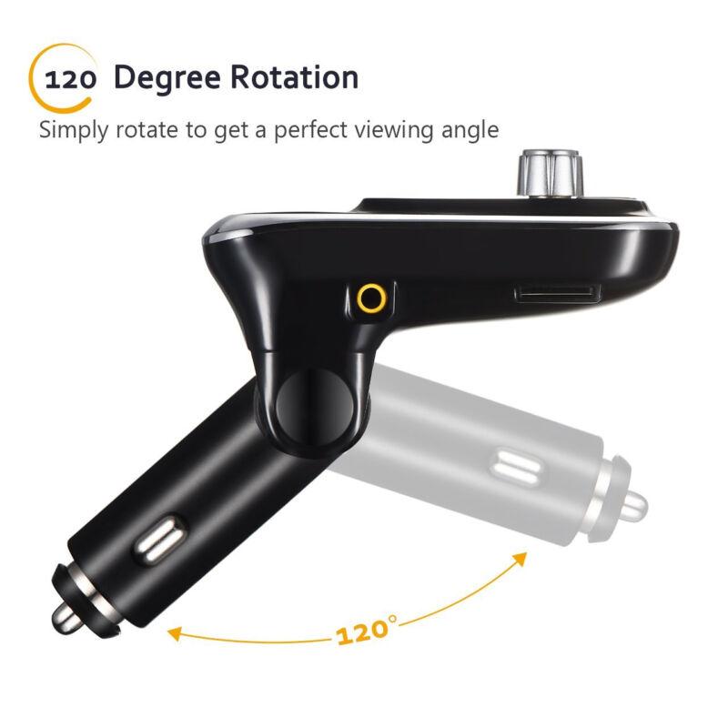 Bluetooth FM Transmitter Hands-free Car Kit With Dual USB Charger MP3 Player