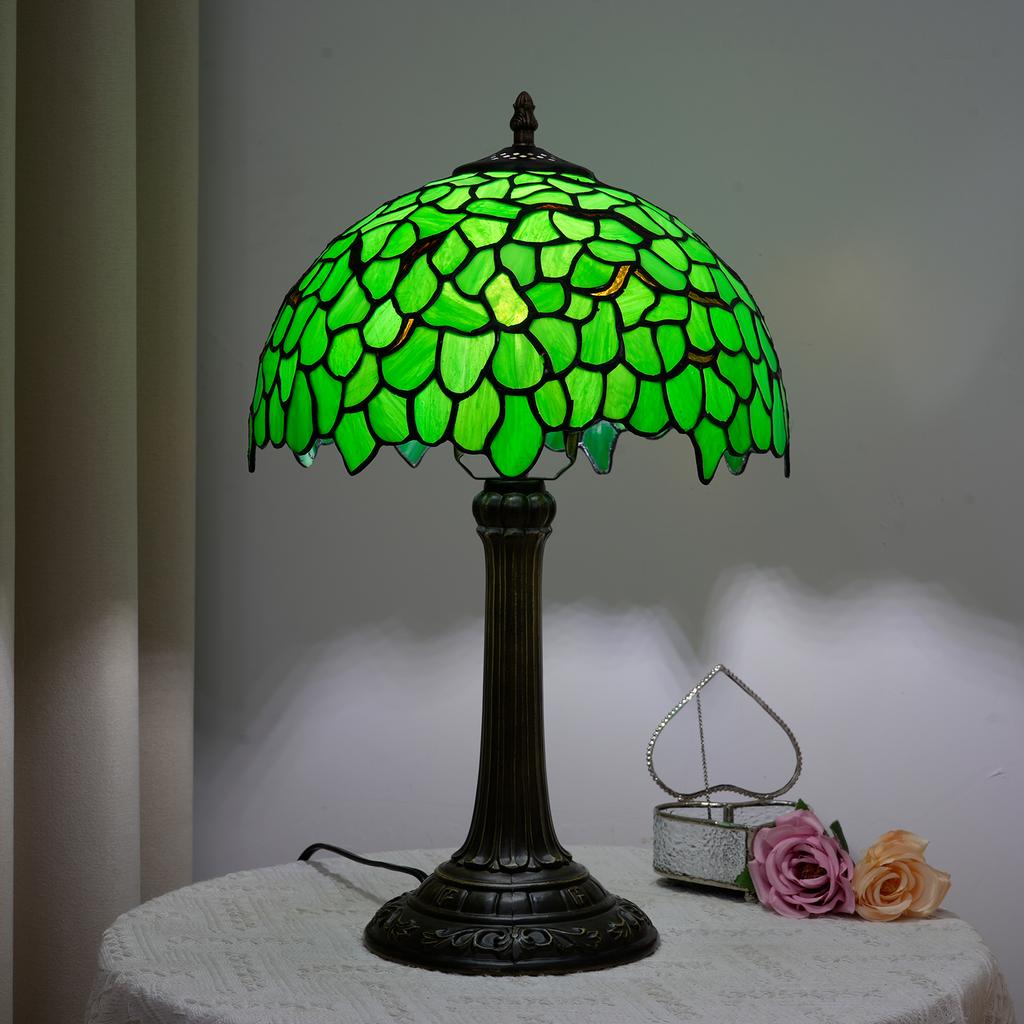 Ретро Кантри Стиль Витражный Настольный Светильник Домашний Декор Средиземноморская Спальня Прикроватная Лампа Ресторан Бар Кафе Ночник