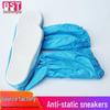 Blue & White Anti-static High-top Work Shoes with Soft Sole