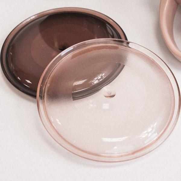 Чашки Mother K из нержавеющей стали (2 типа) + крышки (2 типа) комплект, бежевый, фиолетовый, 1 комплект