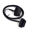100cm 60cm Flat Thin As Noodle OBD2 OBDII OBD 16Pin ELM327 Male To Female Elbow Extension Cable Diagnostic Scanner Connector