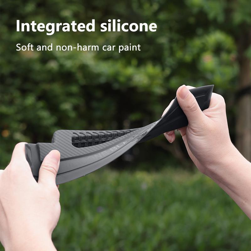 SEAMETAL Soft Silicone Car Wash Wiper Handy Squeegee Water Window Wiper Drying Scraper Blade With Handle