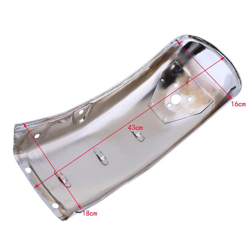 Chrome Motorcycle Rear Mudguard Fairing Mug Guard for GN125