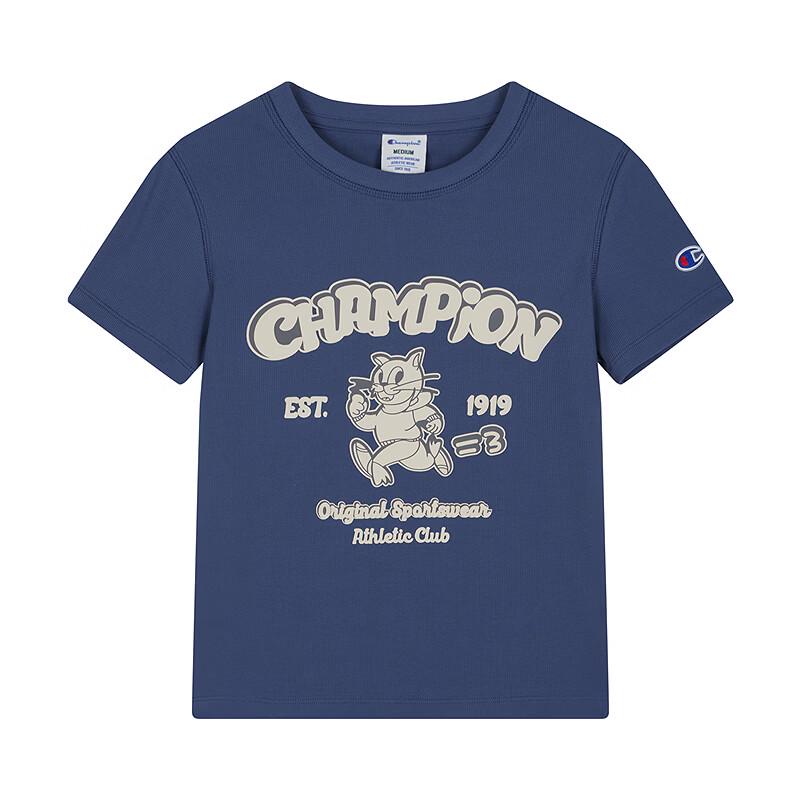Champion Женская футболка с коротким рукавом и мультяшным принтом