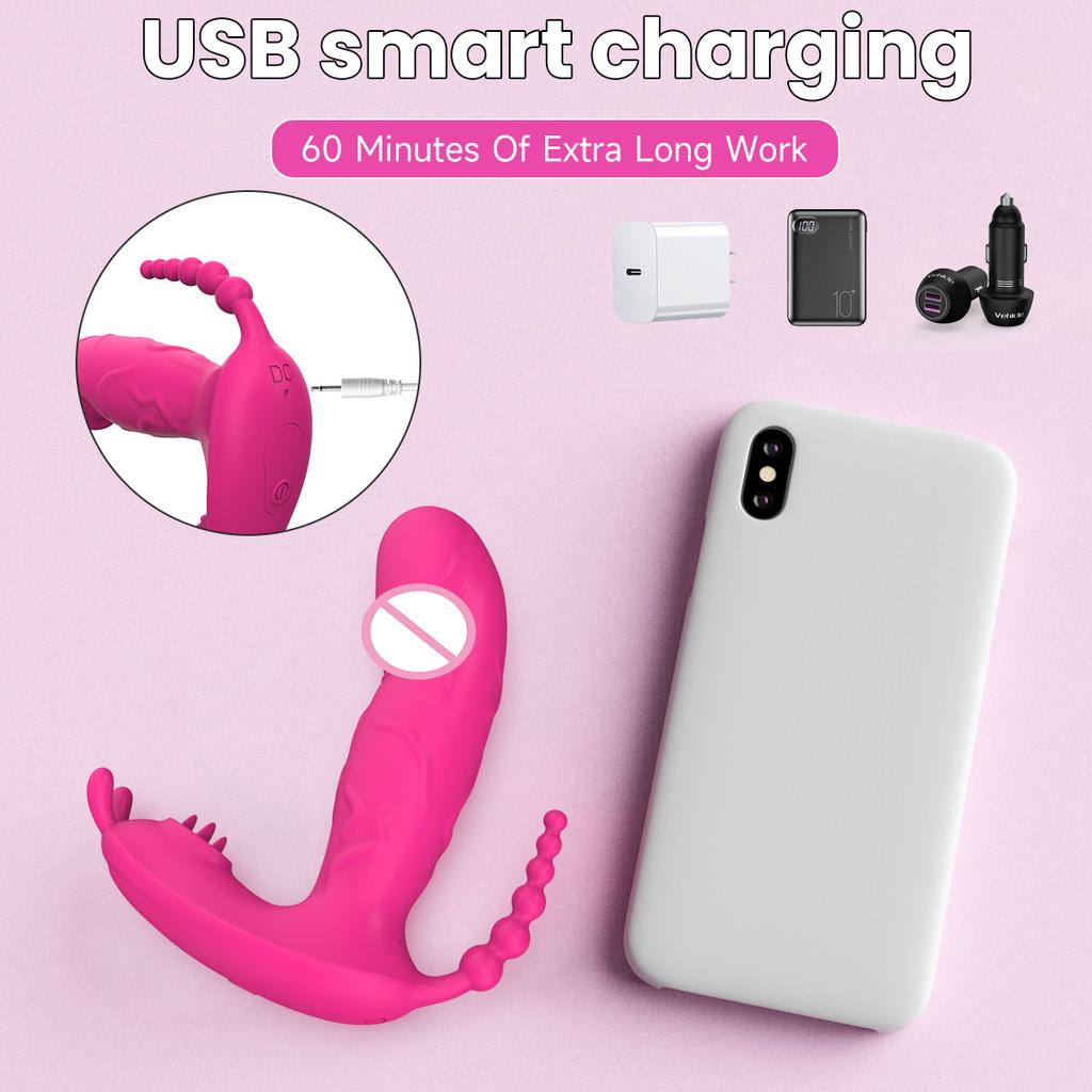 Носимая секс-игрушка вибратор дилдо 3 в 1 трусики мастурбатор G точка клитор стимулятор массажер для женщин пар взрослых 18