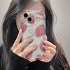 Pink Strawberry Flower for Apple 16 Mobile Phone Case 13promax Cream 12/11 Silicone X Anti-fall 15plus
