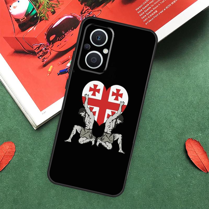 Чехол с флагом Грузии для OPPO Reno 10 11 12 13 14 Pro 11F 12F 13F 14F 7 8 Lite OPPO Find X9 X8 X5 Pro