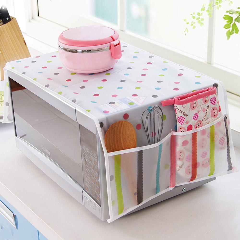 Household Waterproof Microwave oven Dust Cover With Storage Bag For Kitchen