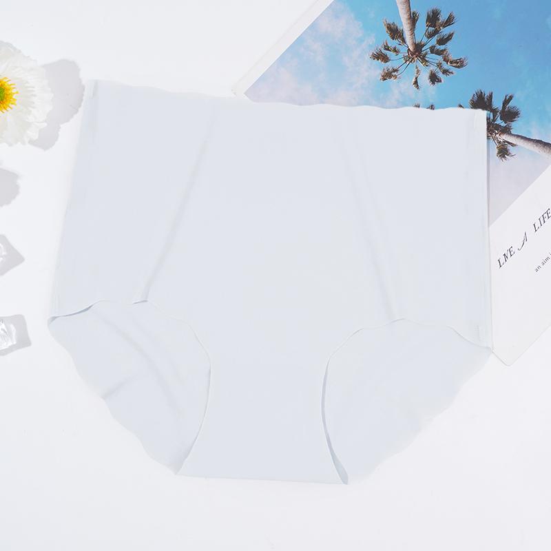 High Waist Panties for Women Plus Size Ice Silk Seamless Briefs Women Soft Underpants