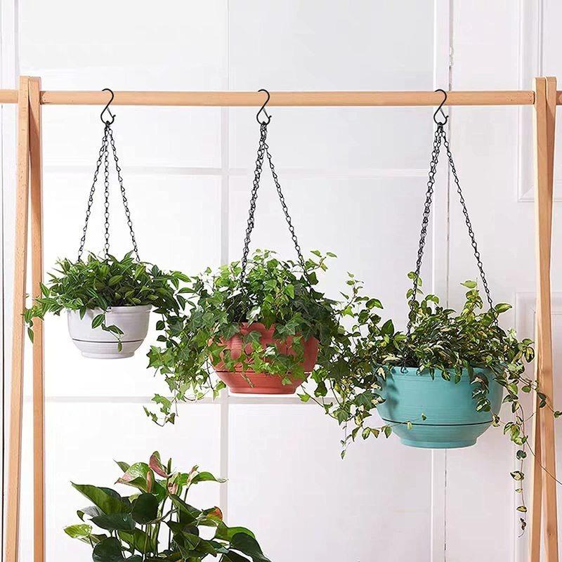 10/5/1PCS Hanging Heavy Duty S Hooks with Safety Buckle Design for Clothes Towel Plants Home Kitchen Door Closet Garden Storage