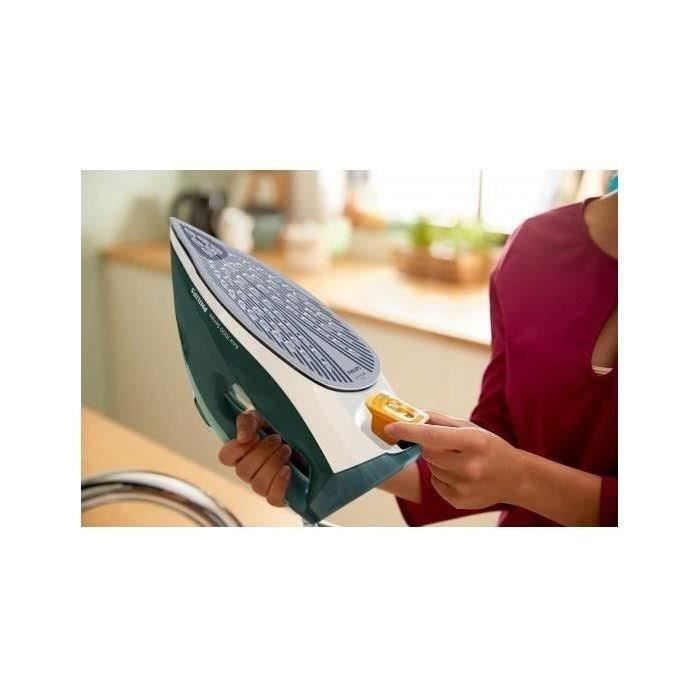 PHILIPS - Fer à repasser - 2800W - 50gr/mn - pressing 250gr/mn - Série 7000 Azur - vert opale/menthe - DST7031.70