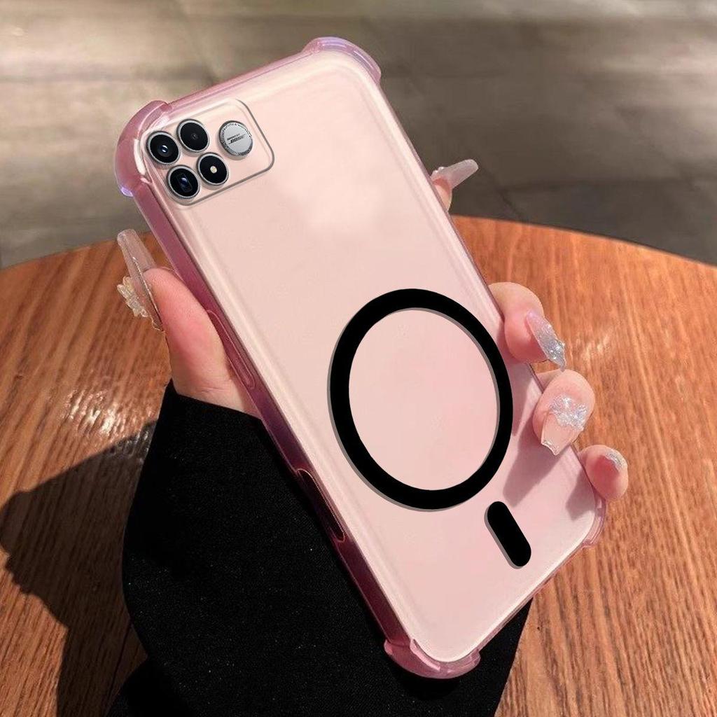 Самодельный магнитный кольцевой желе-кейс для Xiaomi POCO F9 Ultra Pro Защита от падения с подушками безопасности по углам