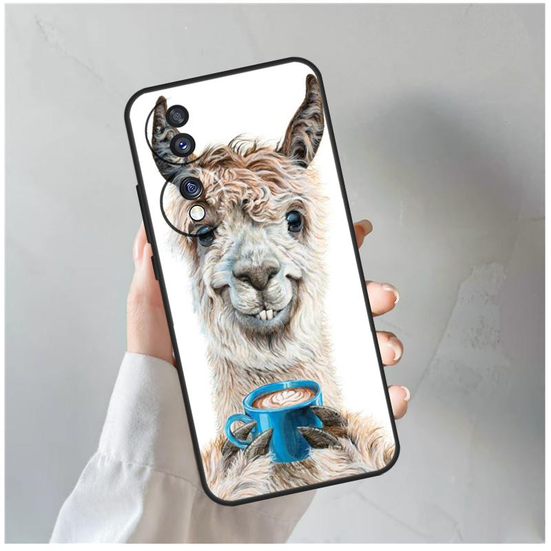 Лама Лама Альпака Для Honor Magic 5 6 7 8 Pro Чехол Для Honor 200 400 Lite 50 70 90 X8c X8b X9a X9b X9c X9d Win