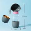 2 In 1 Pet Feeder Dispenser Outdoor Travel Portable Dog Cat Drinking Bowl Leak Proof Puppy Water Bottle