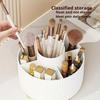 360° Rotating Makeup Brush Storage Box Desktop Makeup Tools Organizer Large Capacity Cosmetic Brush Lipstick Eyebrow Pen Rack