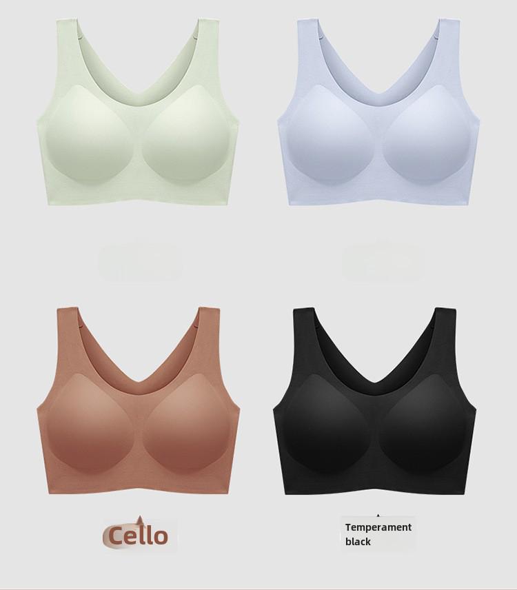 Cloud Seamless Women's One-Piece Bra, Size-Free for Large or Small Busts, Fixed Cup, Thin Design