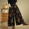 Dimanaf 2025 Летние Джинсы Женские Эластичные Базовые Длинные Брюки Деним Свободные Повседневные Цветочные Брюки с Широкими Штанинами Повседневные Брюки Брюки Большого Размера