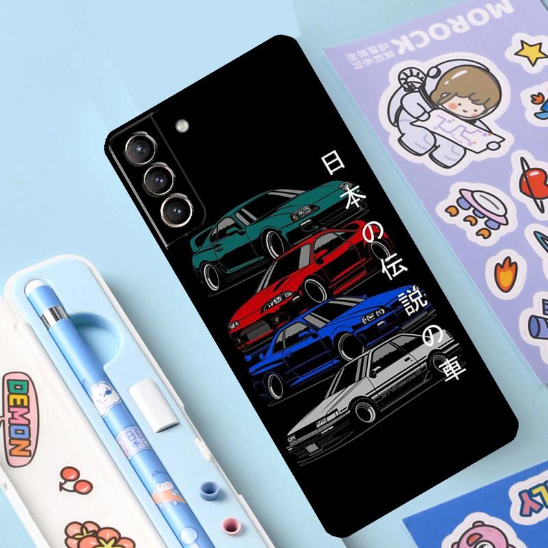 JDM Car Case For Samsung Galaxy S23 S22 S20 S21 Ultra S8 S9 S10 Note10 Plus Note20 Ultra S20 FE Cover