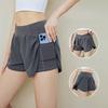 Summer Women's Thin Anti-exposure Side Pocket Loose Casual Running Fitness Yoga Shorts