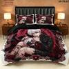 Tokyo Ghoul Pattern Bedding Quilt Set Quilt Cover Pillowcase Home Birthday Gift(1 * duvet cover + 2 * pillowcase, without core)