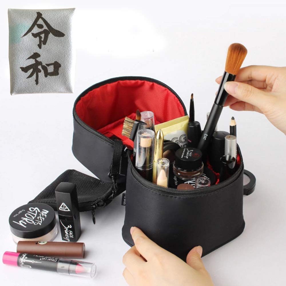 Reiwa Cosmetic Vertical Makeup Toiletry Easy To See Large Perfect for the Hot Business and Travel Pouch, Storage, Pouch, Contents, Organized,