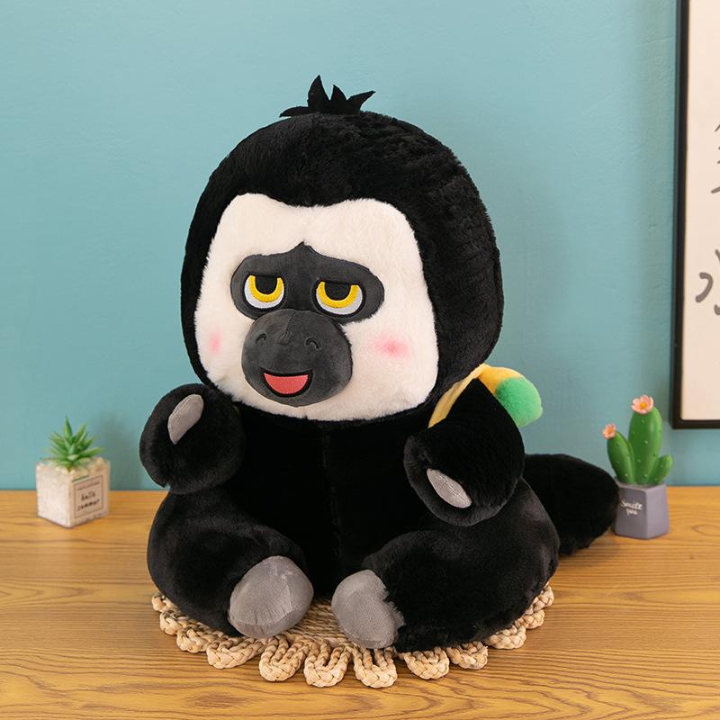 Cartoon Backpack White Face Monkey Plush Toys Children's Birthday Gift Home Pillow Office Ape Monkey Sleeping Pillow