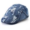 Винтажная фуражка, мужская уличная повседневная берета, осенняя регулируемая кепка газетчика, женская британская джинсовая кепка Boina, британская кепка художника