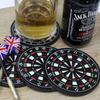 4/8Pcs Mini Dart Board Cup Coa Dart Board Styled Coaster Kitchen Utensils Table Mats Heat-Resistant Mug Cup Coasters 4pcs/set