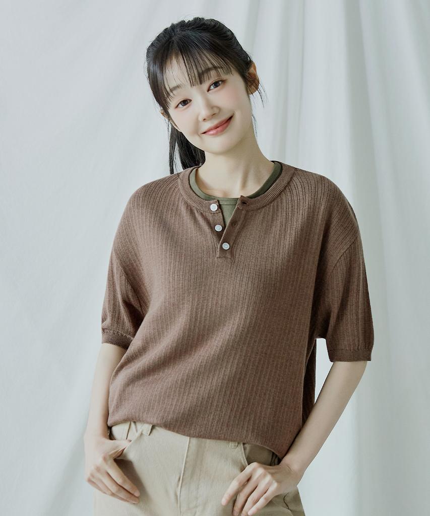 POLYGRAM Ribbed Essential Half Knit - 2 Types (Type A)