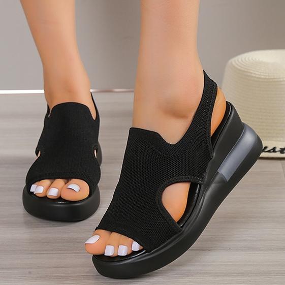 Новая женская обувь 2024, летние сандалии с запахом на щиколотке, лаконичные однотонные сандалии на мелкой танкетке, модная уличная женская обувь, сандалии