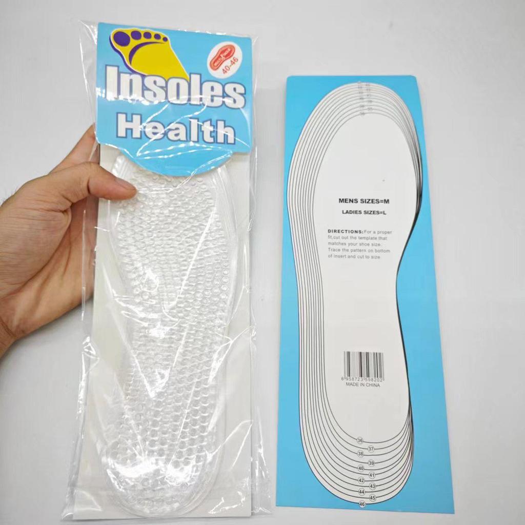 ПУ Силиконовые Нескользящие Амортизирующие Спортивные Стельки для Мужчин и Женщин