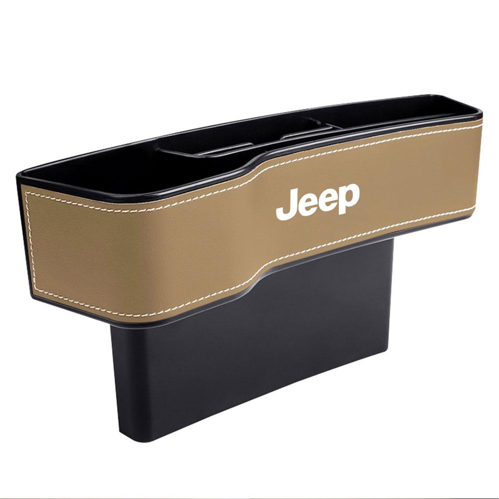 Car Seat Gap Storage Bag Seat Slit Filler Organizer Box Key Phone Holder For JEEP Grand Cherokee Renegade Wrangler Accessories AKN1